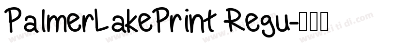 PalmerLakePrint Regu字体转换